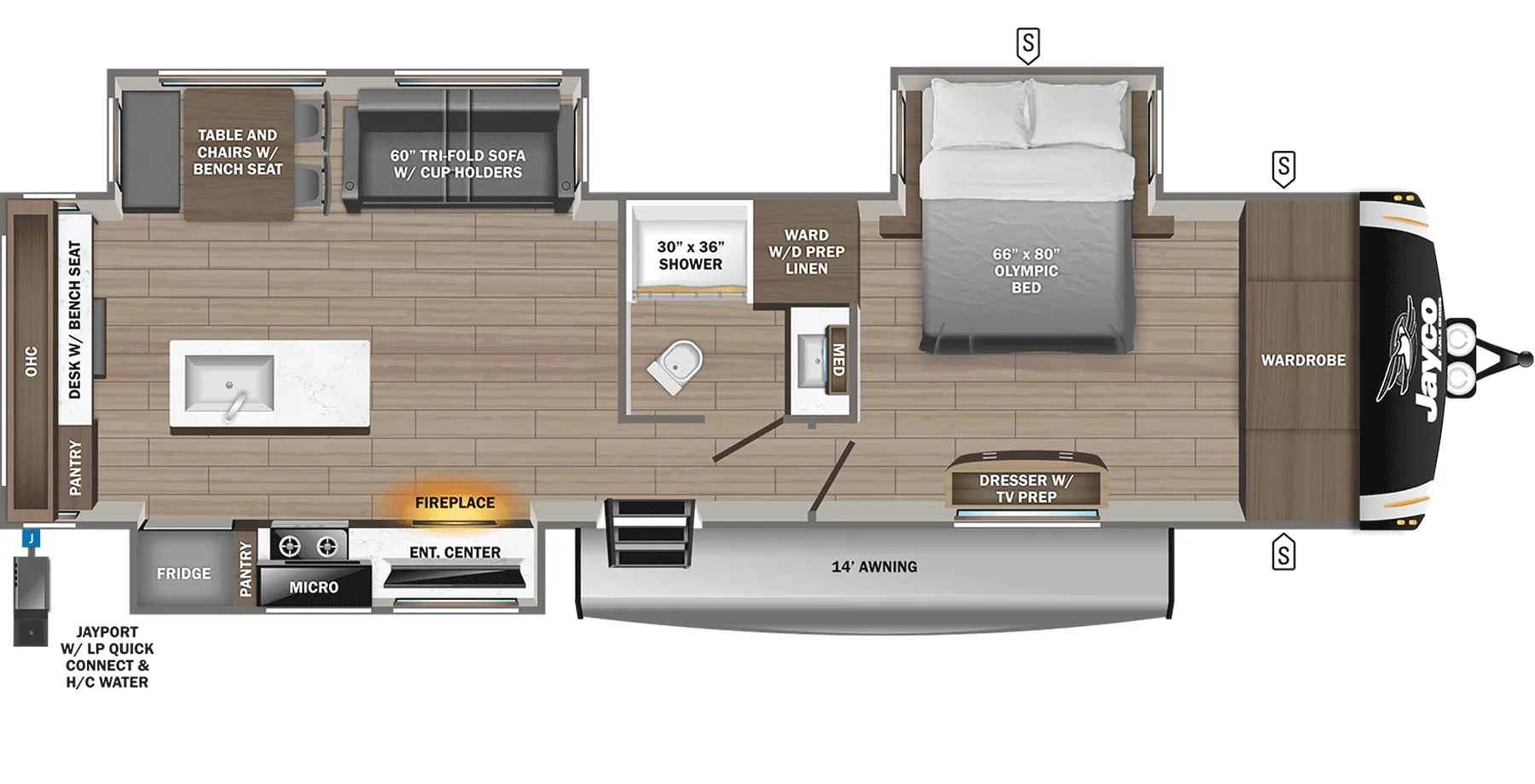 2025 Jayco Eagle HT 320MKTS - Floor plan