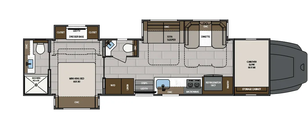 2026 Renegade Classic 41CRB - Floor plan