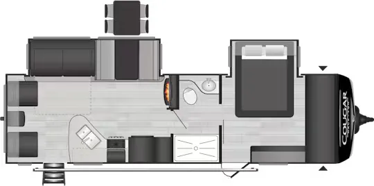 Keystone Cougar Half-Ton 29RLDWE floor plan