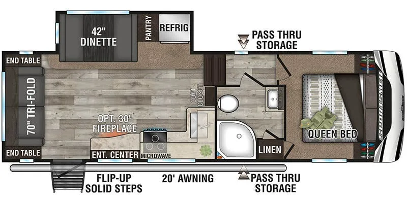K-Z Sportsmen 251RL floor plan