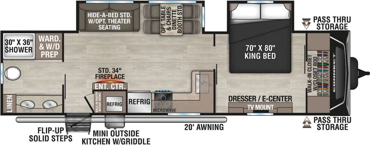 K-Z Connect C302RBK floor plan