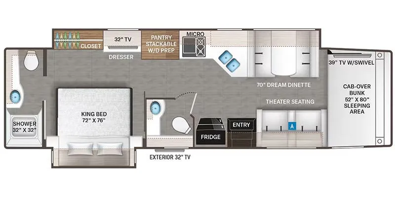 2024 Thor Motor Coach Magnitude BT36 floor plan