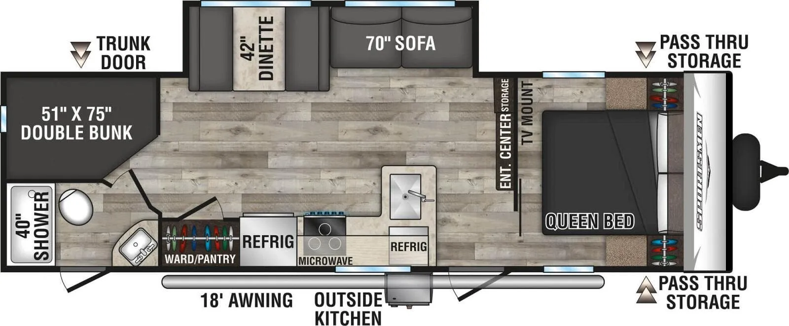 K-Z Sportsmen SE 261BHKSE floor plan