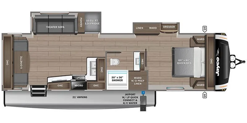 Jayco Eagle 295RUCD floor plan