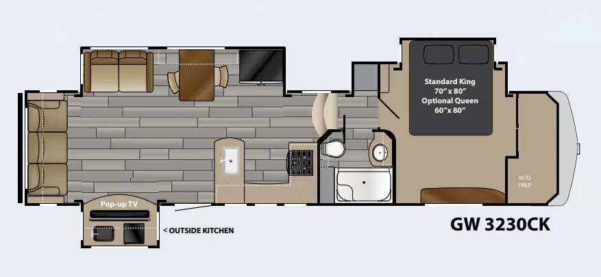 Heartland Gateway 3230 CK floor plan