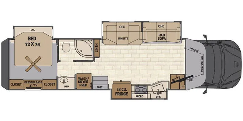 2020 Renegade RV Verona LE 38LDG floor plan