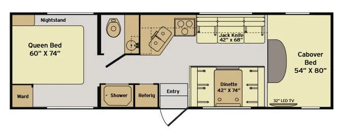 Fleetwood Surge 29V floor plan