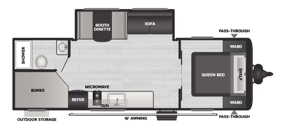 2025 Keystone Coleman 25B - Floor plan