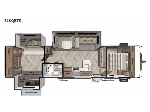 2021 Forest River Wildwood 31KQBTS