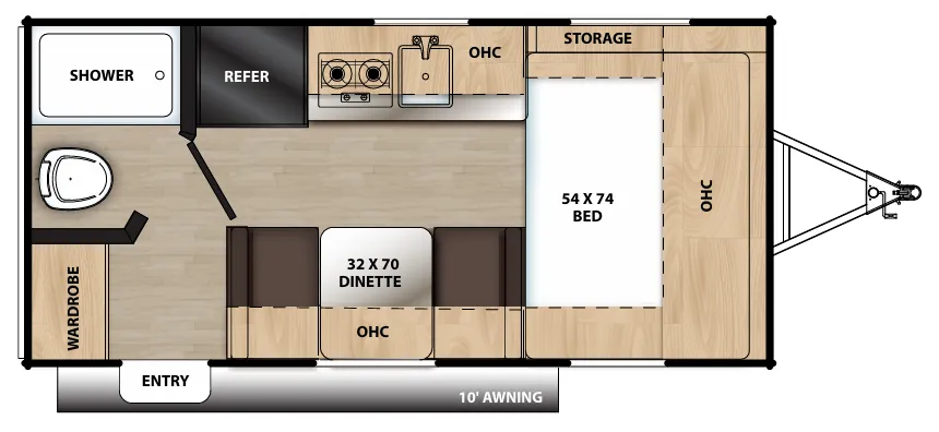 Coachmen Catalina Summit 162FB floor plan