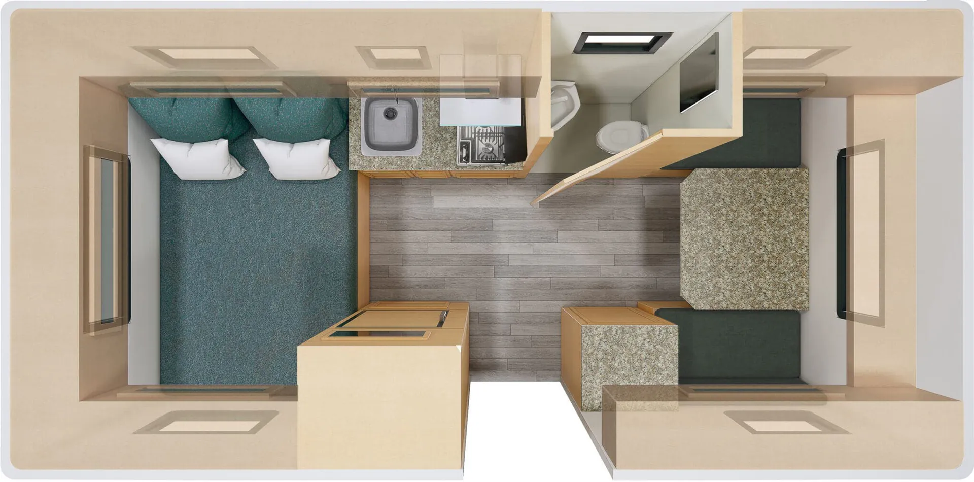 Escape Trailer Escape 17B F2 floor plan