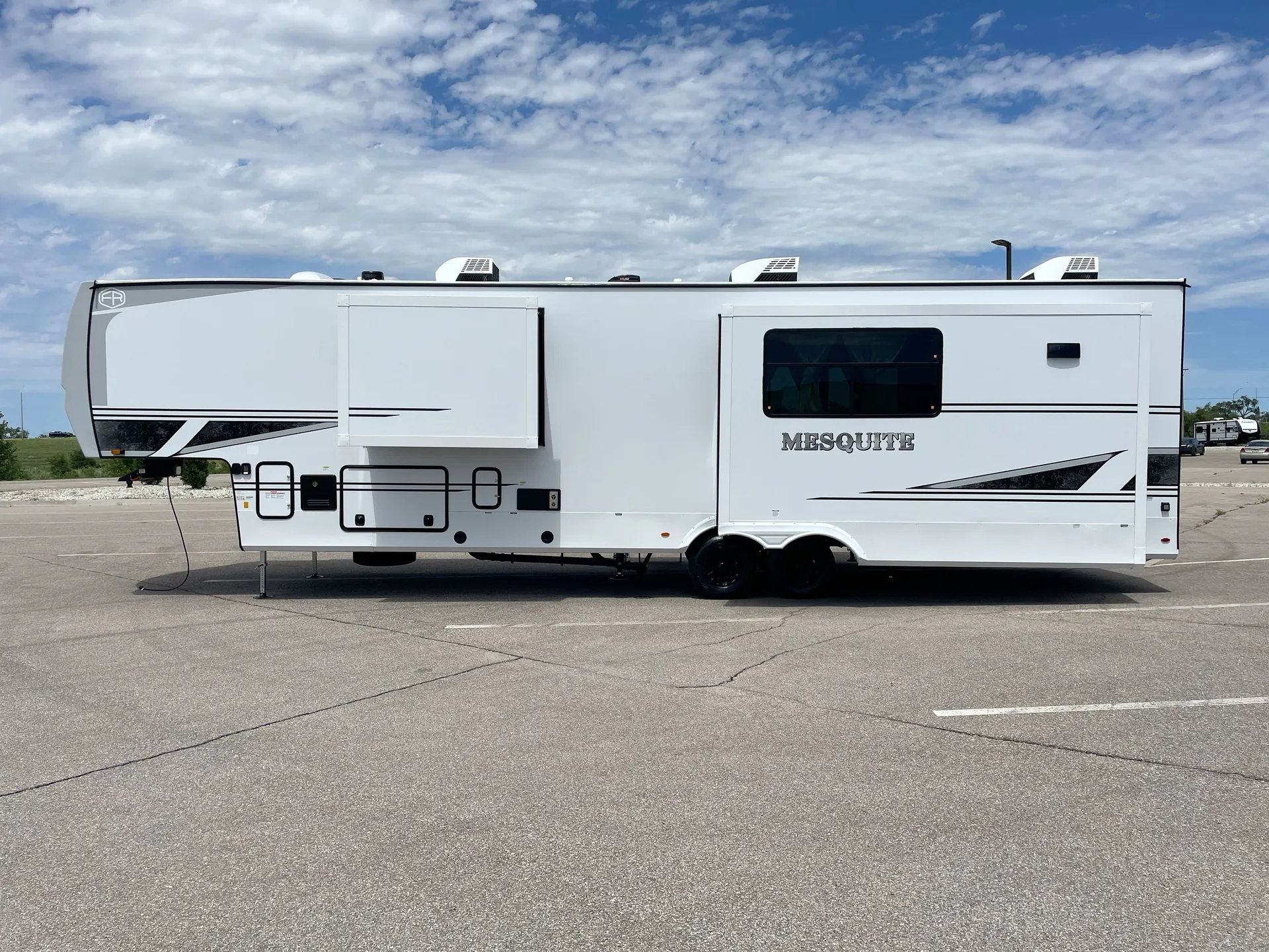 2027 Forest River Mesquite 3850HBRK — off campside