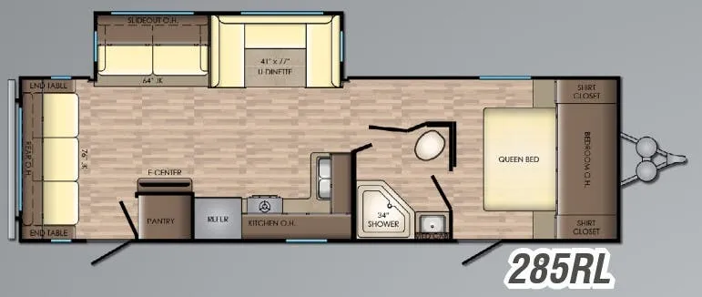 CrossRoads Zinger 285RL floor plan