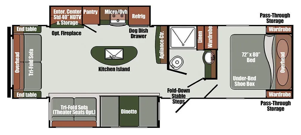 Gulf Stream Matrix Luxury 290RL floor plan