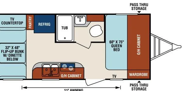 Venture RV Sonic SN170VBH floor plan