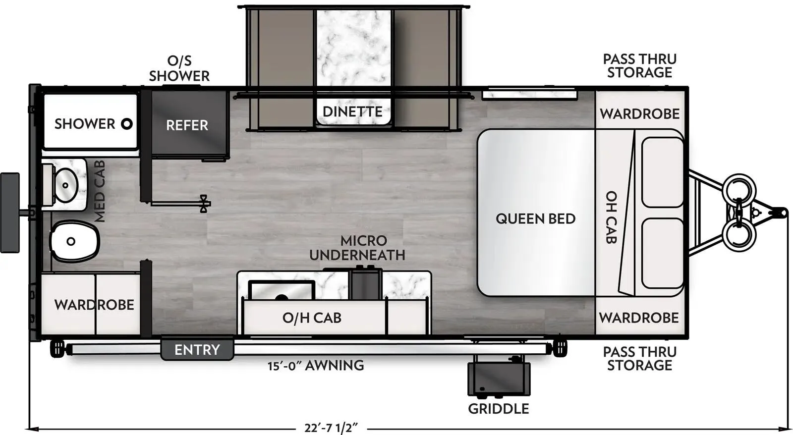 2024 Coachmen Apex Nano 190RBS - Floor plan