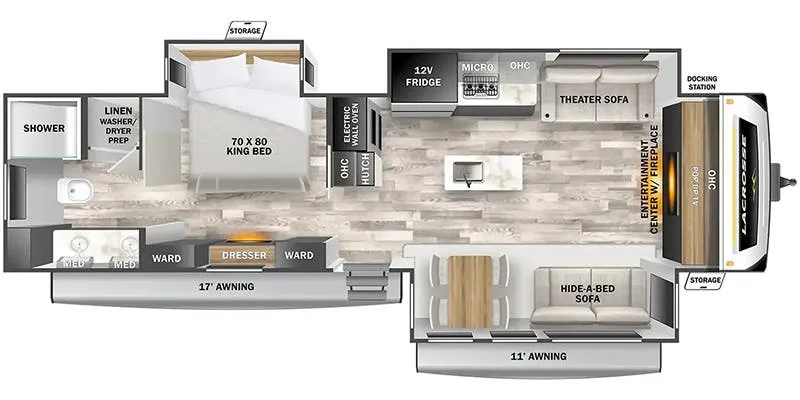 2024 Prime Time LaCrosse 3375FE - Floor plan