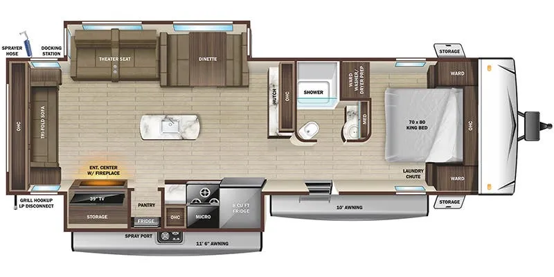 Highland Ridge Light 275RLS floor plan