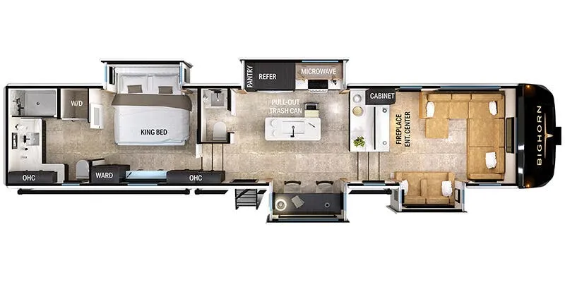 Heartland Bighorn 383FL floor plan