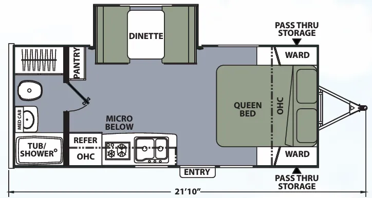 Coachmen Apex Nano 191RBS floor plan