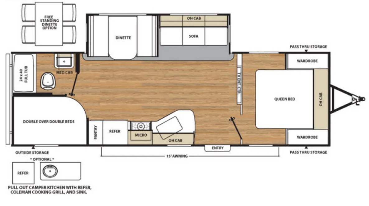 Coachmen Catalina Legacy Edition 273DBS floor plan