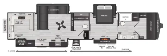 2026 Keystone RV Montana 3900RK floor plan