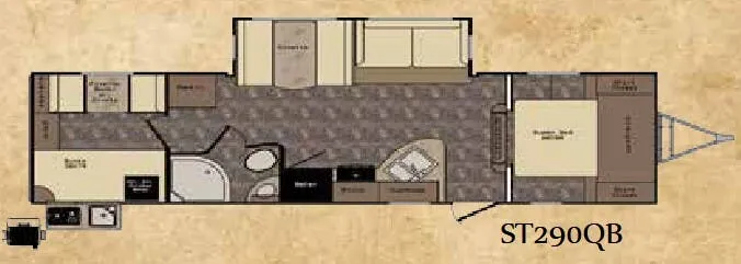 CrossRoads Sunset Trail Super Lite ST290QB floor plan