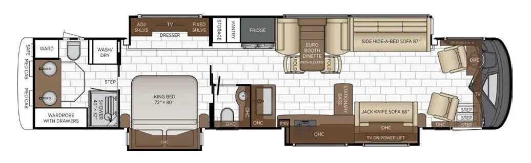 2027 Newmar Essex 4595 - Floor plan