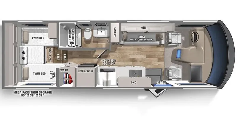 2025 Coachmen Euro 25LE floor plan