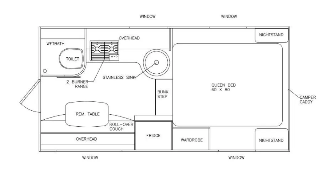 2026 Adventurer Adventurer 80RB - Floor plan