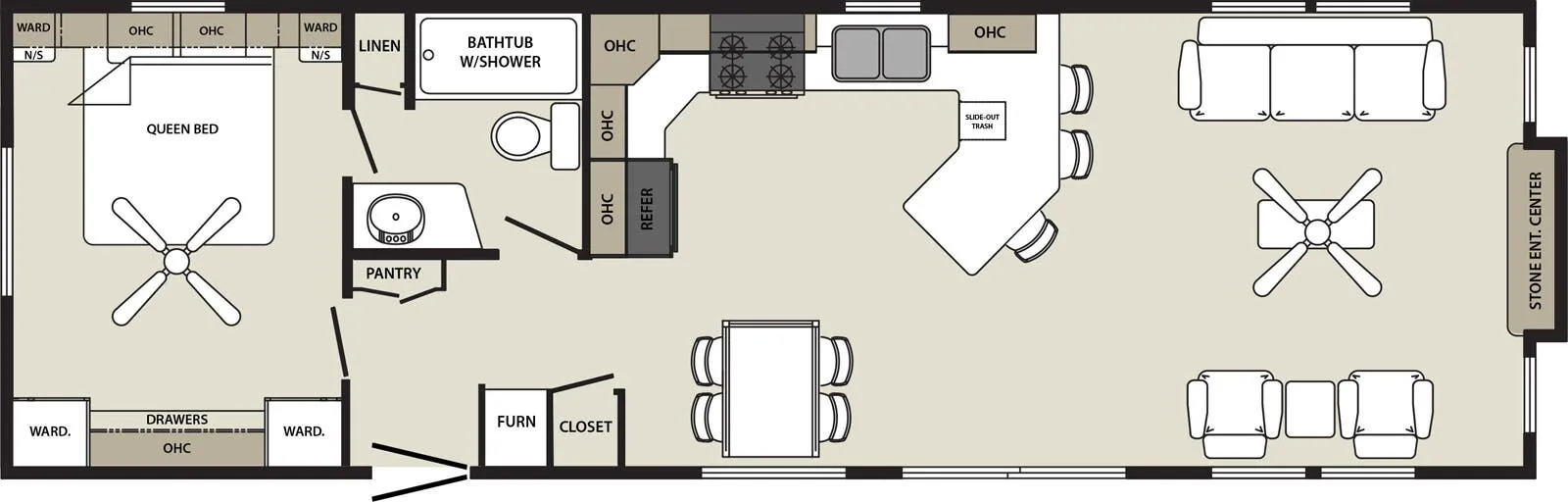 Forest River Quailridge Canada 45AKFL-D-C floor plan