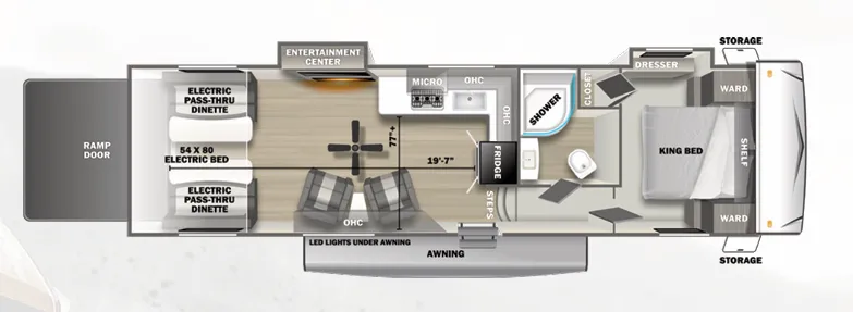 Forest River Stealth 3300SLT floor plan