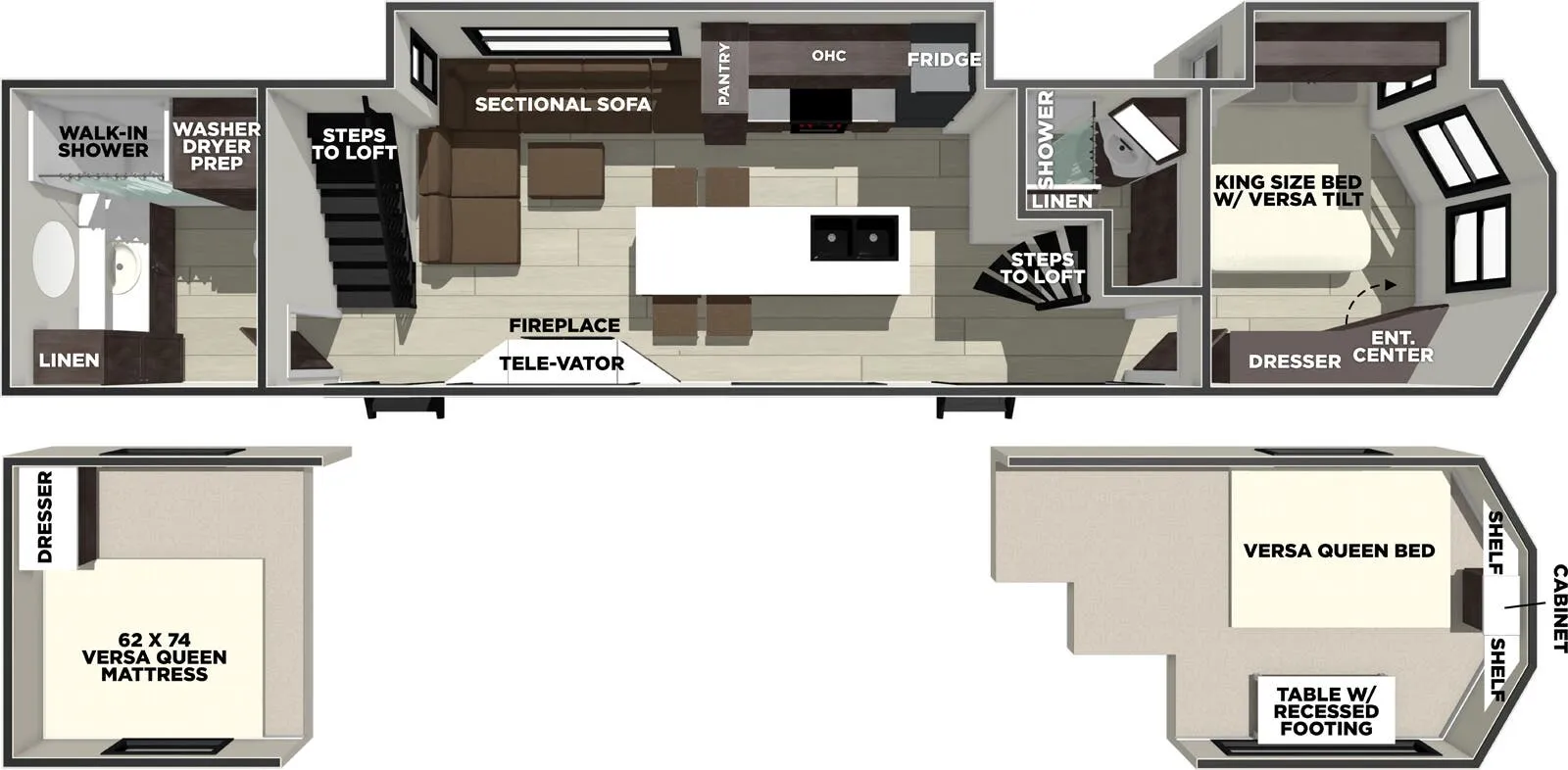 2026 Forest River Salem Grand Villa 42ZEN - Floor plan