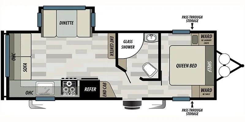 Forest River Sonoma 2408RL floor plan