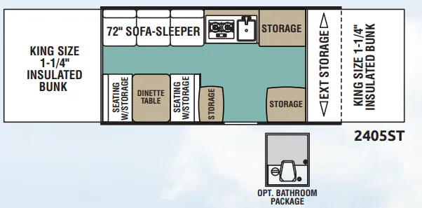 Forest River Viking Epic 2405ST floor plan