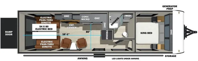Forest River Shockwave 2730 floor plan
