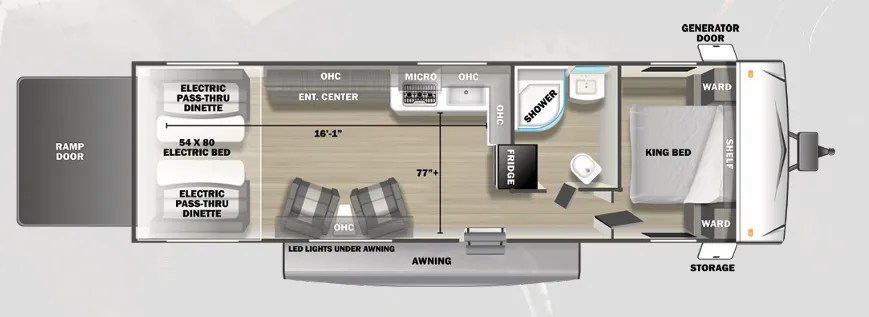 2024 Forest River Stealth 2730SLX - Floor plan