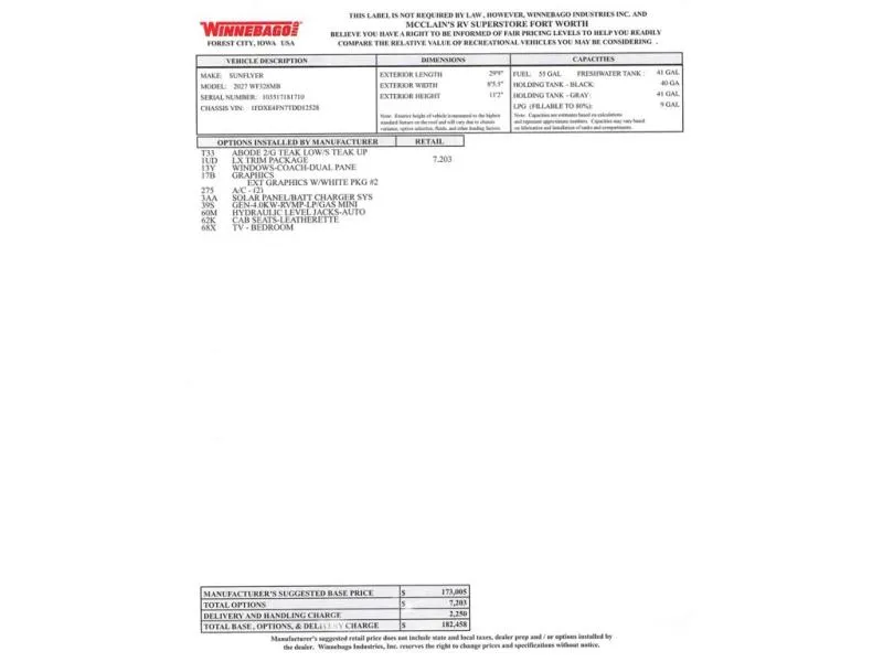 2027 Winnebago Sunflyer 28MB - Photo 4
