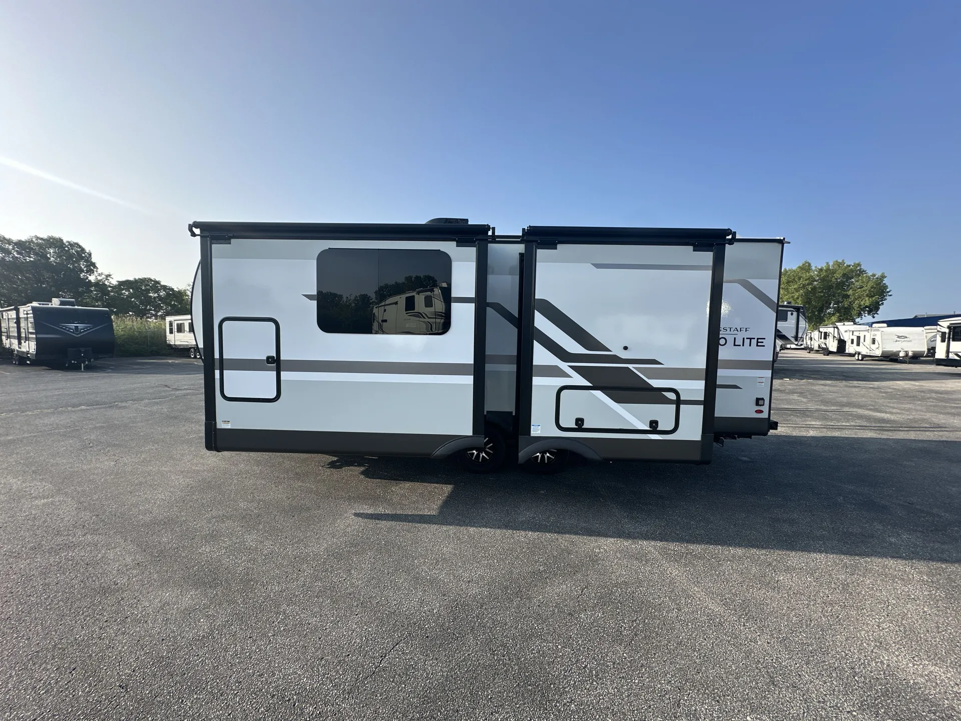 2027 Forest River Flagstaff Micro Lite 25MBR — campside