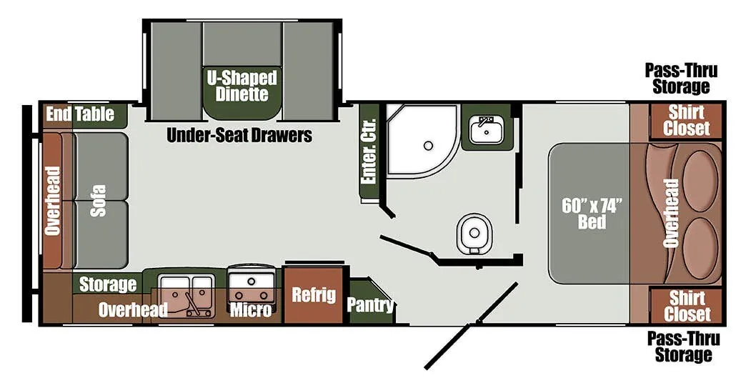 Gulf Stream Envision Signature 25RLD floor plan