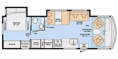2018 Winnebago INTENT 30R - Floor plan