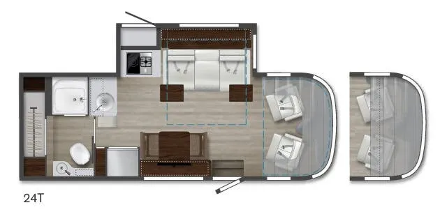 2025 Winnebago View 24T - Floor plan