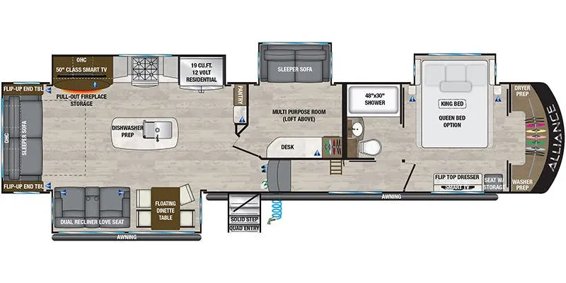2024 Alliance RV Paradigm 380MP - Floor plan