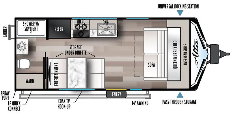 East to West Alta LE 1600 MRB floor plan