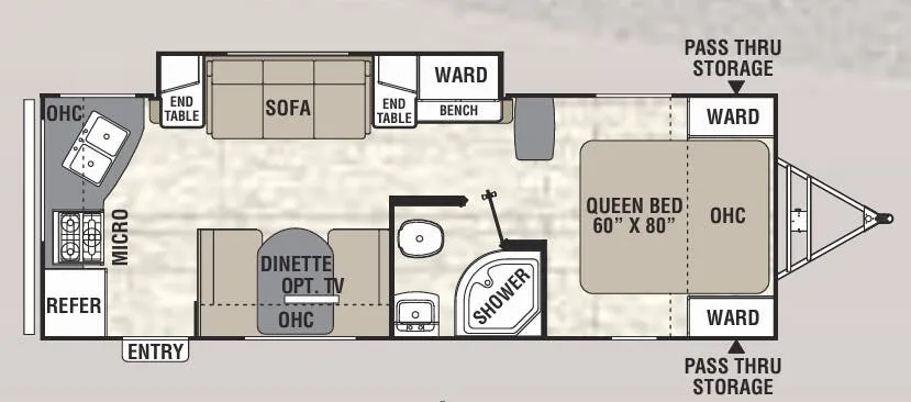 Coachmen Freedom Express Ultra Lite 246RKS floor plan