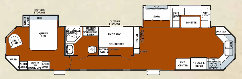Forest River Cherokee 39KB floor plan