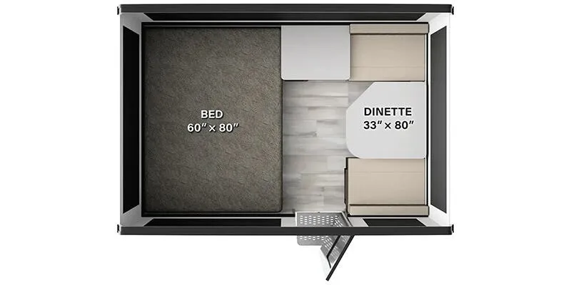 2025 Forest River Flagstaff Off The Ground F171OTG floor plan