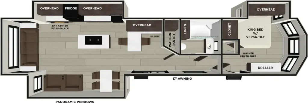 2027 Forest River Salem Villa 40RLB floor plan