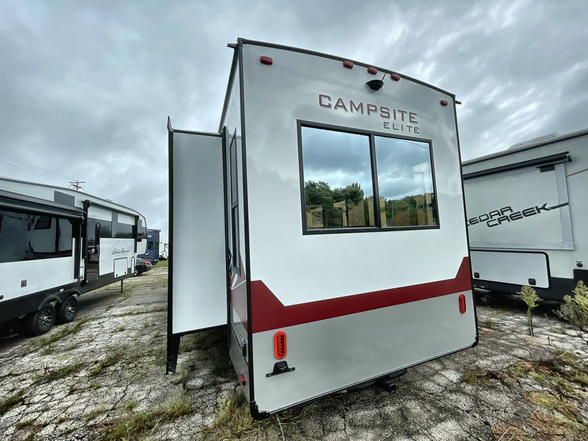 2027 Forest River Campsite Elite 36RF — backside