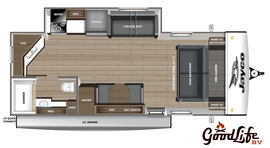 2026 Jayco Jay Feather 21MML - Floor plan